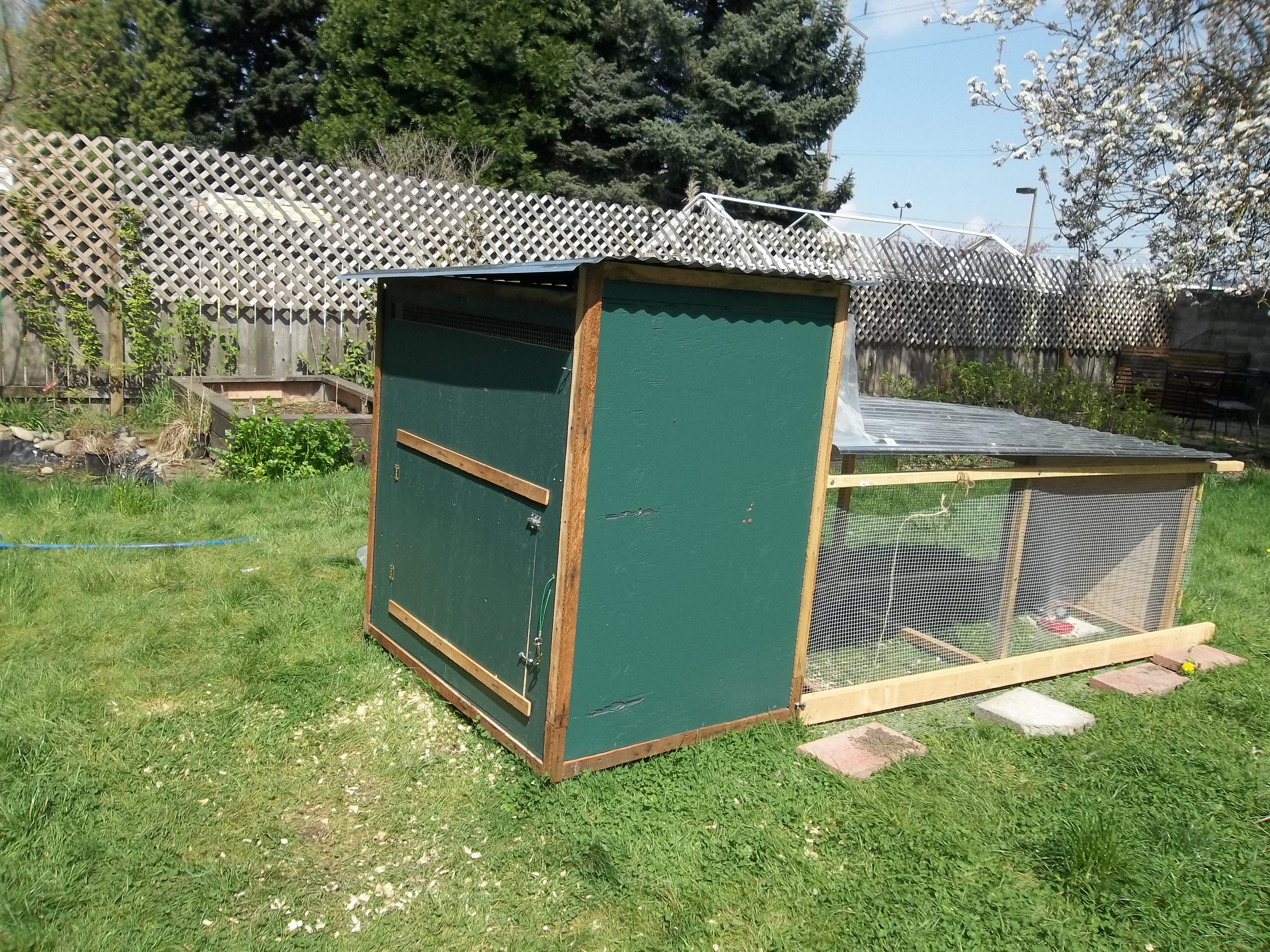 We designed and built our own chicken coop and run and even if it ain ...